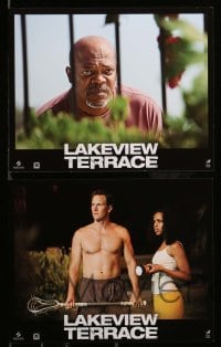 2h089 LAKEVIEW TERRACE 8 8x10 mini LCs '08 Samuel L. Jackson, Patrick Wilson, Kerry Washington!