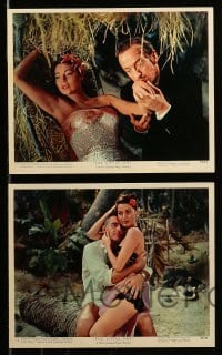 2h011 LITTLE HUT 12 color 8x10 stills '57 sexy tropical Ava Gardner, Stewart Granger, David Niven!
