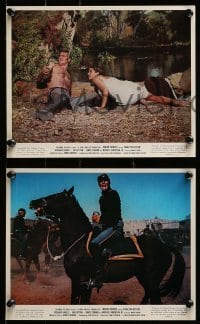 2h212 MAJOR DUNDEE 3 color 8x10 stills '65 Sam Peckinpah, images of Charlton Heston, Berger!