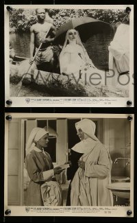2h791 NUN'S STORY 3 8x10 stills '59 great images of religious missionary Audrey Hepburn, Zinnemann!