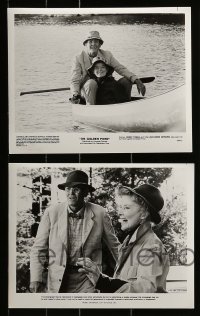 2h630 ON GOLDEN POND 5 8x10 stills '81 cool images of Katharine Hepburn & Henry Fonda!