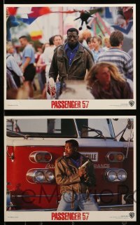 2h171 PASSENGER 57 6 8x10 mini LCs '92 Wesley Snipes, Bruce Payne, Tom Sizemore, airplane hijacking