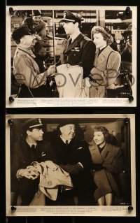 2h389 PRACTICALLY YOURS 10 8x10 stills '44 Claudette Colbert, Air Force pilot Fred MacMurray!