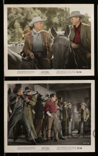 2h030 RAGE AT DAWN 10 color 8x10 stills '55 outlaw hunter Randolph Scott, Forrest Tucker!