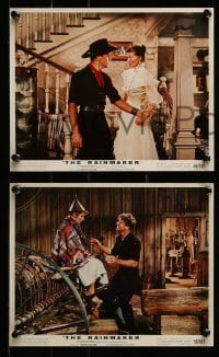 2h697 RAINMAKER 4 color 8x10 stills '56 Lloyd Bridges, Burt Lancaster & Katharine Hepburn!