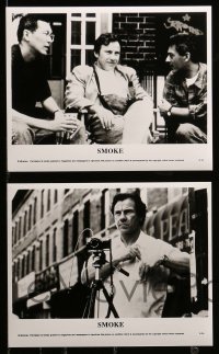 2h468 SMOKE 8 8x10 stills '95 Wayne Wang candids, Harvey Keitel, William Hurt, New York