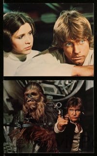 2h127 STAR WARS 8 color deluxe 8x10 stills '77 George Lucas classic epic, Luke, Leia, Han, Vader!