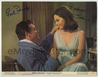 2j0079 VALLEY OF THE DOLLS signed color 11x14 still '67 by BOTH Paul Burke AND Barbara Parkins!