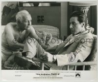 2j0424 AL PACINO signed 8.25x10 still '74 great close up as with Lee Strasberg in The Godfather II!