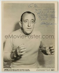 2j0429 ALLEN JENKINS signed 8x10 still '50 great close up in wrestling stance from Bodyhold!