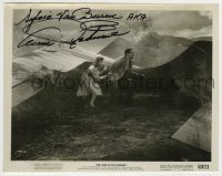 2j0432 ANN ROBINSON signed 8x10.25 still '53 by Ann Robinson, with Gene Barry in War of the Worlds!