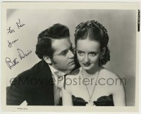 2j1050 BETTE DAVIS signed 8x10 REPRO still '80s great close up with Henry Fonda in Jezebel!