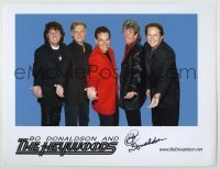 2j0419 BO DONALDSON signed color 8.5x11 publicity still '00s with his singing group The Heywoods!