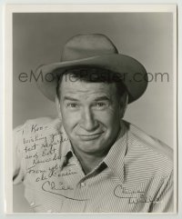 2j0469 CHILL WILLS signed 8x9.75 still '50s great head & shoulders smiling portrait of the actor!
