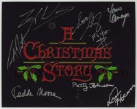 2j0003 CHRISTMAS STORY signed color 8x10 REPRO still '83 by SEVEN different cast members!