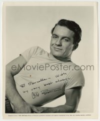 2j0474 CLIFF ROBERTSON signed 8.25x10 still '57 smiling portrait when he was in The Girl Most Likely