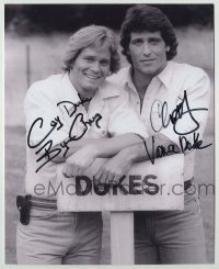 2j1120 DUKES OF HAZZARD signed 8x10 REPRO still '90s by BOTH Byron Cherry AND Christopher Mayer!