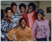 2j1149 GOOD TIMES signed color 8x10 REPRO still '74 by Jimmie Walker, Ralph Carter, AND Stanis!