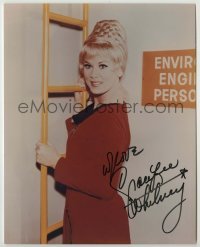 2j1008 GRACE LEE WHITNEY signed color 8x10 REPRO still '80s Star Trek's Yeoman Janice Rand by ladder