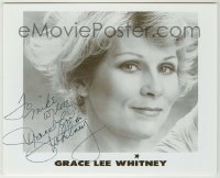 2j0984 GRACE LEE WHITNEY signed 8x10 publicity still '70s super close up of the sexy Yeoman Janice!