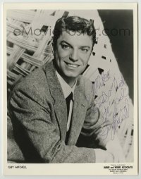 2j0986 GUY MITCHELL signed 8x10.25 publicity still '50s when he worked for Buke & Weems Associates!