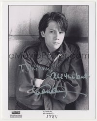 2j1086 CORIN NEMEC signed 8x10 REPRO still '00s youthful c/u in I Know My First Name is Steven!
