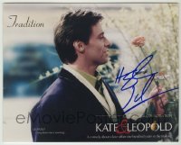 2j1158 HUGH JACKMAN signed color 8x10 REPRO still '00s great profile close up from Kate & Leopold!