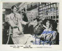 2j0530 I'LL BE SEEING YOU signed 8x10 still R70s by BOTH Joseph Cotten AND Ginger Rogers!