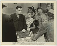 2j0533 JACK LA RUE signed 8x10 still '38 close up in gambling casino from Valley of the Giants!