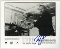 2j0539 JAMES CAMERON signed 8x10.25 still '97 great candid with camera on the set of Titanic!