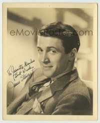 2j0544 JAMES STEWART signed deluxe 8x10 still '30s young head & shoulders portrait of the star!