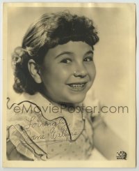 2j0547 JANE WITHERS signed deluxe 8x10 still '30s cute smiling portrait of the child actress!