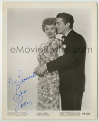 2j0574 LUCILLE BALL signed 8.25x10 still '49 great portrait with Victor Mature in Easy Living!