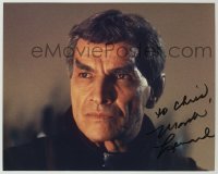 2j1252 MARK LENARD signed color 8x10 REPRO still '84 as Sarek in Star Trek III: The Search for Spock