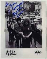 2j1254 MARTHA DAVIS signed 8x10 REPRO still '90s great portrait on street with her band The Motels!