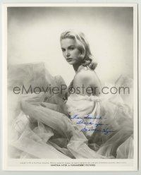 2j1255 MARTHA HYER signed 8x10 REPRO still '80s sexy close portrait showing her bare shoulder!