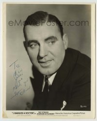 2j0596 PAT O'BRIEN signed 8x10 still '36 great head & shoulders portrait from I Married a Doctor!