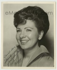 2j0994 PEGGY COBURN signed 8.25x10 music publicity still '50s smiling portrait of the pretty singer!