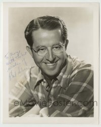 2j0598 PHIL SILVERS signed 8x10.25 still '40s great youthful smiling portrait when he had hair!