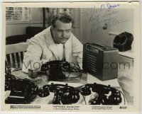 2j0611 RED SKELTON signed 8x10 still '49 great c/u with radio & phones from Neptune's Daughter!