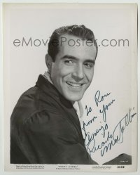 2j0615 RICARDO MONTALBAN signed 8x10.25 still '50 great close up smiling portrait from Right Cross!