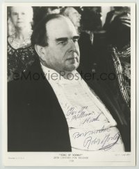 2j1305 ROBERT MORLEY signed 8x10 REPRO still '80s c/u of the English character in Song of Norway!