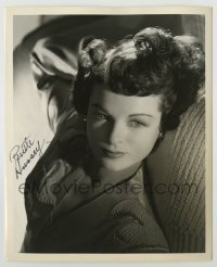 2j0628 RUTH HUSSEY signed 8x10 key book still '40s super close portrait of the pretty actress!
