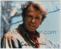2j1323 SAM NEILL signed color 8x10 REPRO still '00s great close up from Jurassic Park!