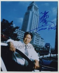 2j1324 SAMMO HUNG signed color 8x10 REPRO still '00s great image of the Asian actor!