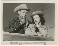 2j0633 SOUTH OF CALIENTE signed 8x10.25 still '51 by BOTH Roy Rogers AND Dale Evans!