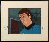 2j0008 DEFOREST KELLEY signed animation cel '70s as Bones McCoy from the Star Trek animated series!