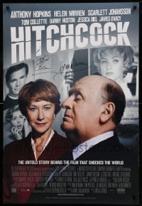 2j0677 HITCHCOCK signed DS English 1sh '12 by Helen Mirren & director Sacha Gervasi!