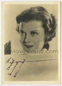 2j0192 HELEN MACK signed 5x7 fan photo '30s head & shoulders portrait of the pretty actress!