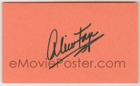 2j0751 ALICE FAYE signed 3x5 index card '70s can be framed & displayed with a repro still!